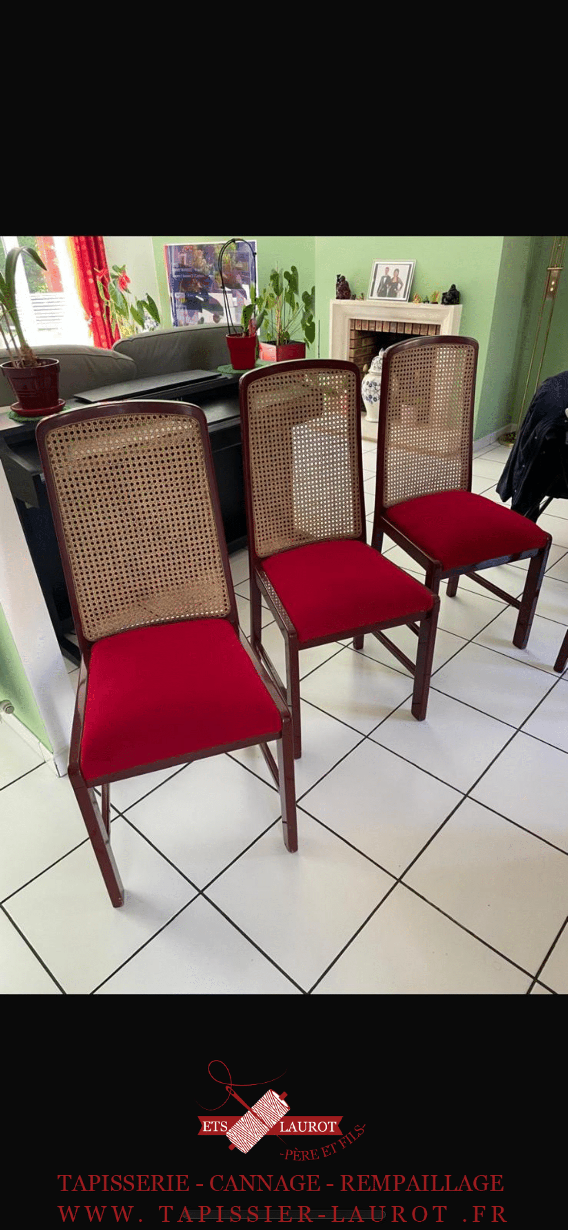 Restauration velours et cannage a chaumont en vexin 95 1