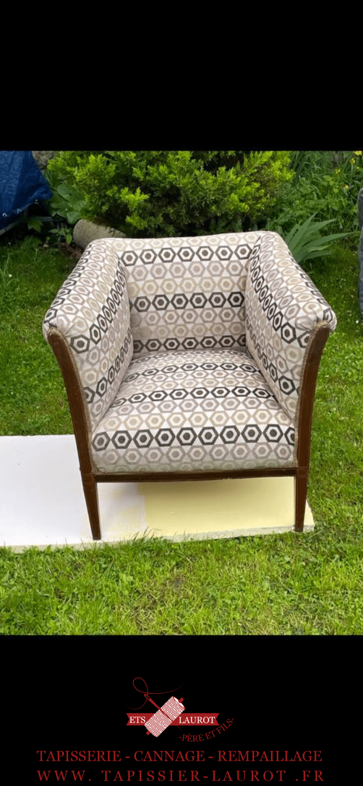 tapissier Eure 27 14 Restauration de fauteuil à Dangu dans l'Eure 27