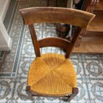 Réfection assise chaise en paille à beauchamps 95250 Val D'Oise