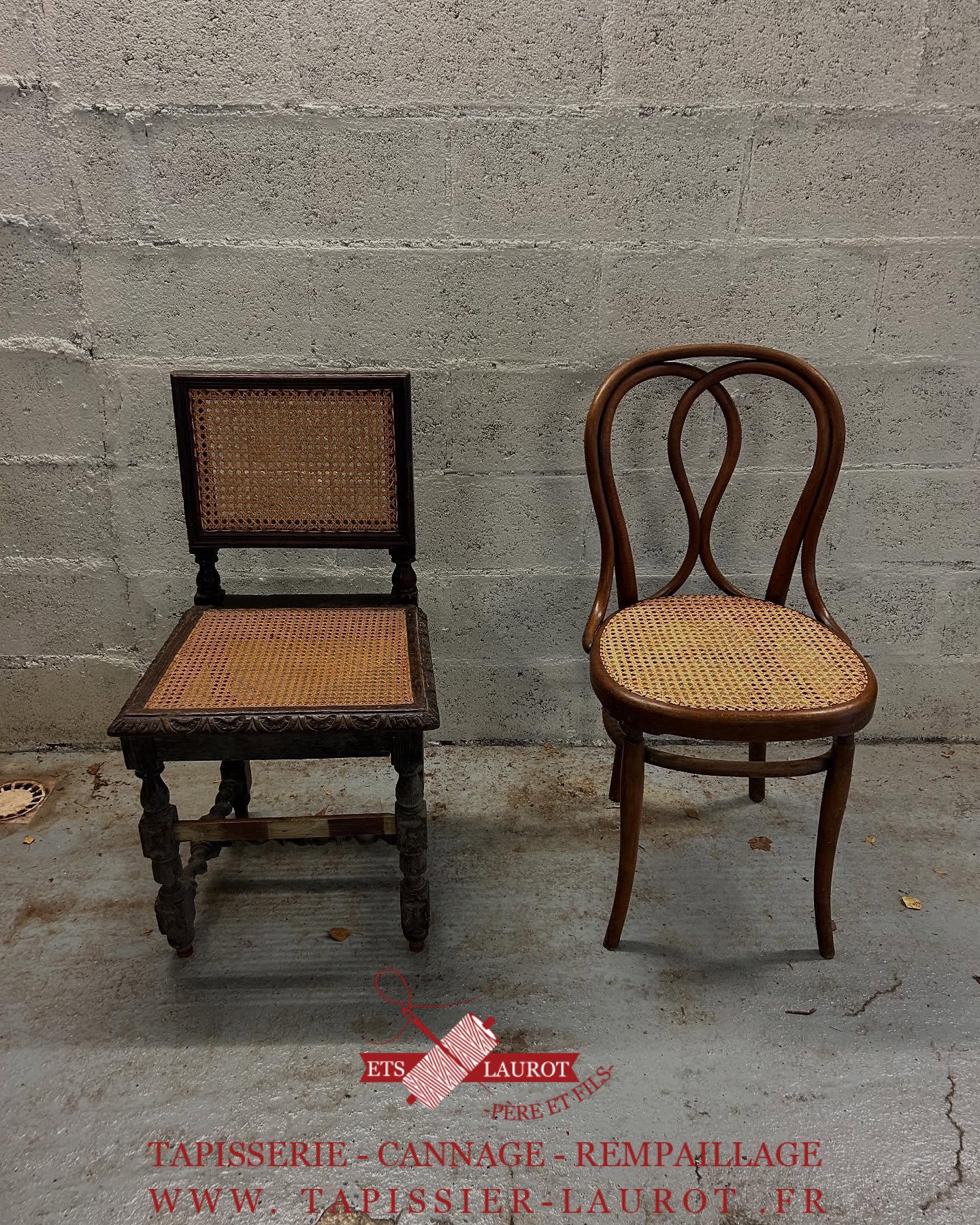 Prix cannage et rempaillage de chaise dans les Yvelines 27 Réfection chaise cannage Saint-Germain en laye 78 Yvelines