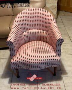 Réparation et restauration de chaises, fauteuils et canapés 24 Réfection fauteuil crapaud Osny 95 val d’Oise #tapissier #osny #valdoise #fauteuil #artisan