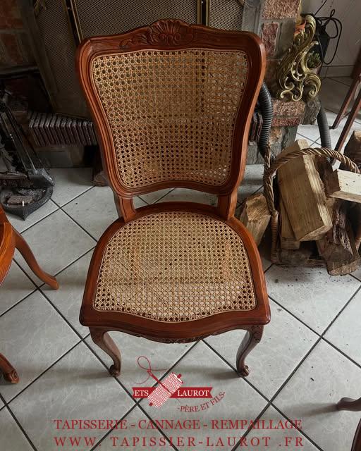 cannage chaises 15 Réfection assise et dossier cannage 6 fils Pontoise 95300 val d’Oise